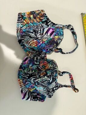 Freya Multicolor Abstract Animal Print Bra